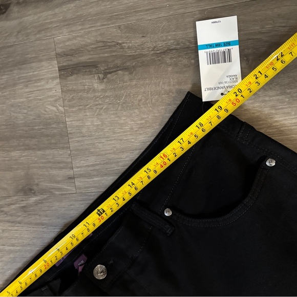 NWT Black Jeans. Sz 18 W Tall. Slimming. SKU 5 - Picture 3 of 7